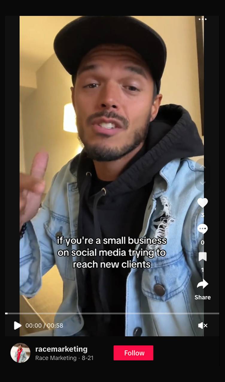 marketing video post created for local company