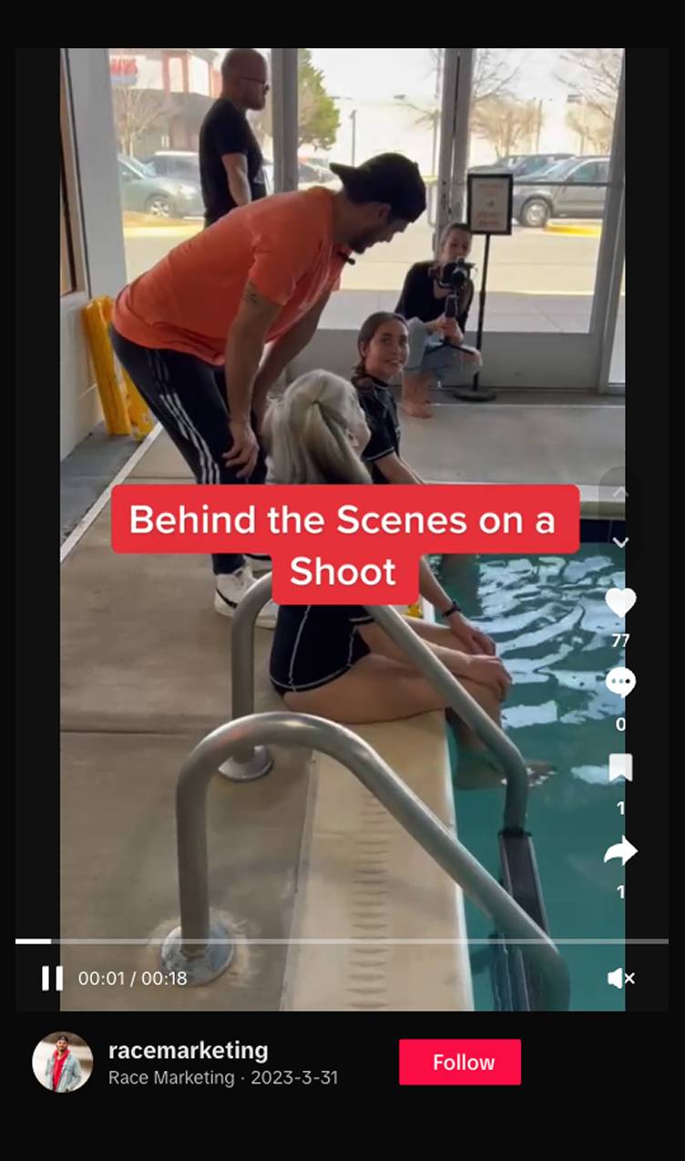 tiktok social media post for local company