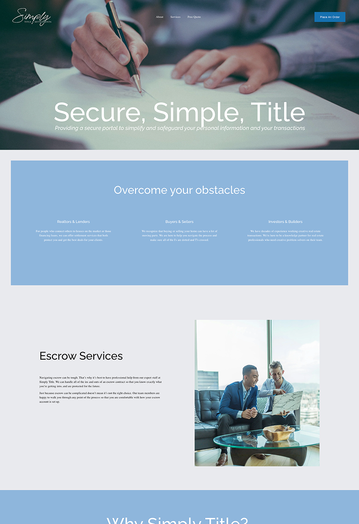 website we made for b2b company